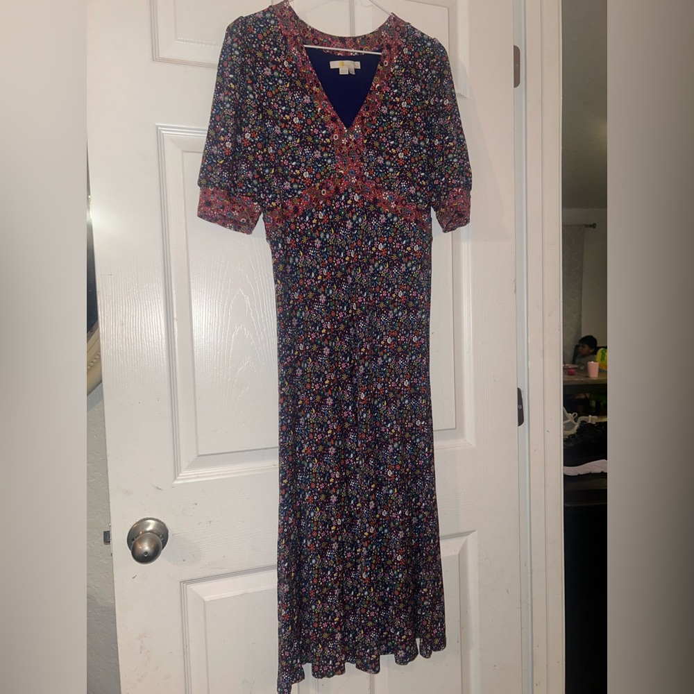 Boden Multicolor Floral Maxi Dress
